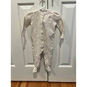 ralph lauren girls waffle footed longall beige size 6 months